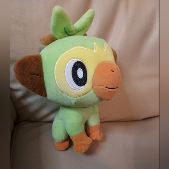 2022 Pokémon Grookey Grass Monkey 8" Plush Stuffed Animal - Picture 2 of 9